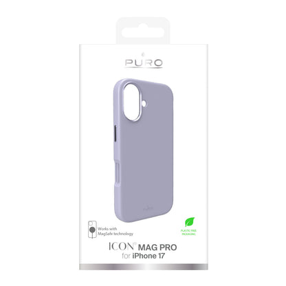 PURO iPhone 17 Icon Mag Pro Liquid Silicone MagSafe Case with Aluminum Buttons - Lavender – image 2