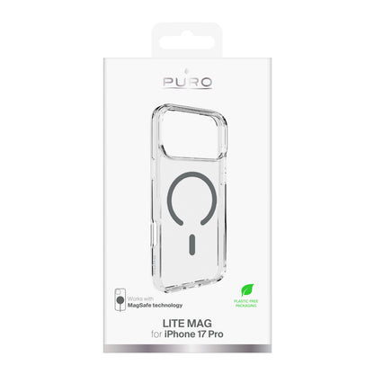 PURO Case cover for iPhone 17 Pro Lite Mag MagSafe - transparent gray ring – image 2