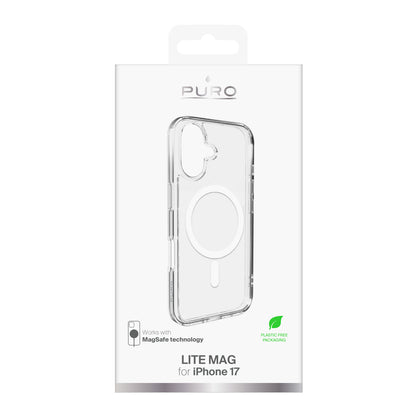 PURO Case cover for iPhone 17 Lite Mag MagSafe - transparent white ring – image 2