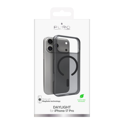 PURO Silicone case for iPhone 17 Pro Magsafe Daylight - translucent black – image 2