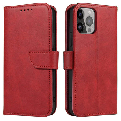 HURTEL Protective case with flap for Samsung Galaxy S25+ Magnet Case - red – image 2
