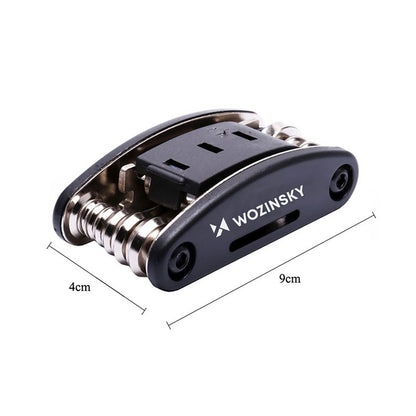 WOZINSKY 16in1 multifunctional tool set for bicycle service repair - black – image 2