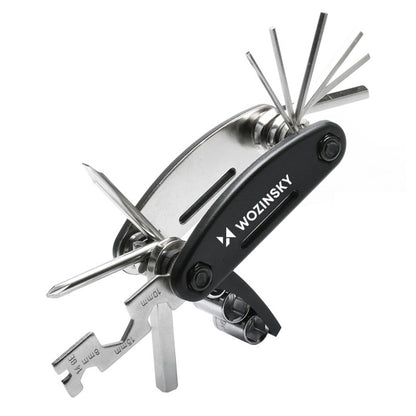 WOZINSKY 16in1 multifunctional tool set for bicycle service repair - black – image 4
