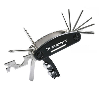 WOZINSKY 16in1 multifunctional tool set for bicycle service repair - black – image 5
