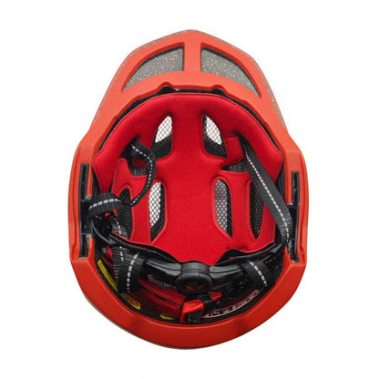 WOZINSKY Children's full-face bicycle helmet with USB rear light, 52-56 cm - red and yellow – image 7