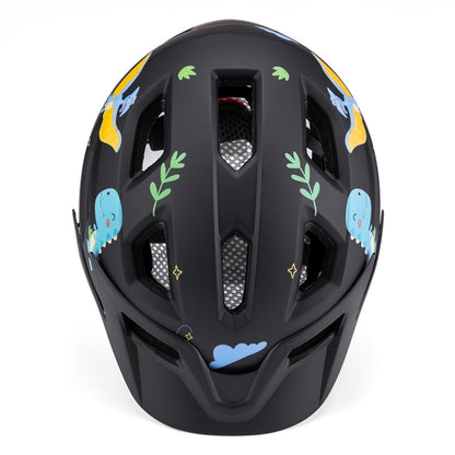 WOZINSKY Children's MTB bicycle helmet with detachable visor 48-52 cm - black – image 3