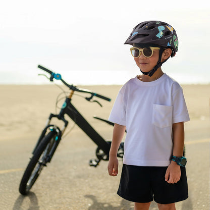 WOZINSKY Children's MTB bicycle helmet with detachable visor 48-52 cm - black – image 13