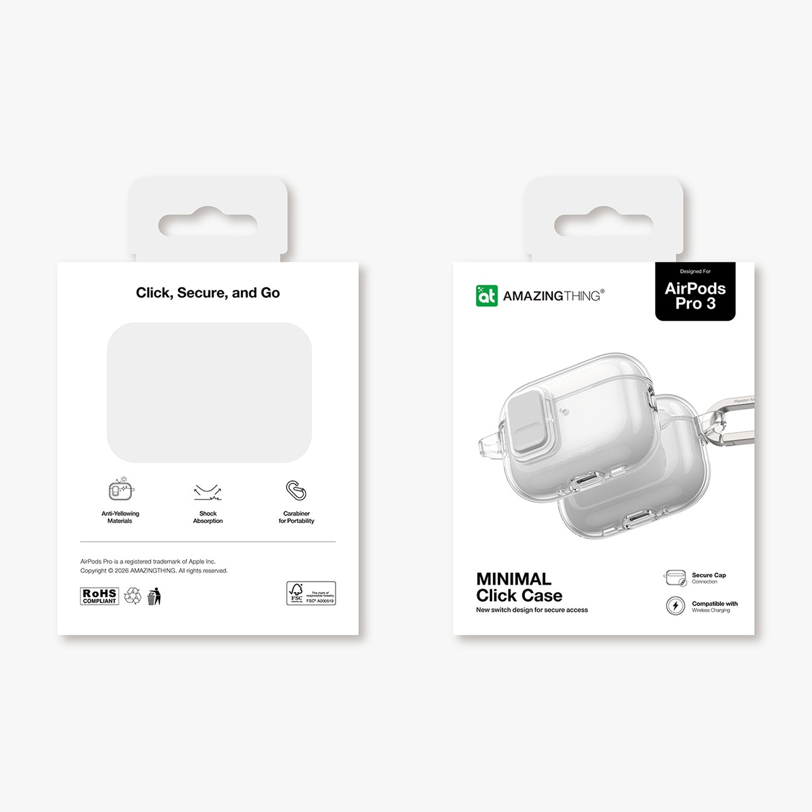 AmazingThing AirPods Pro 3 Minimal Case - transparent – image 5