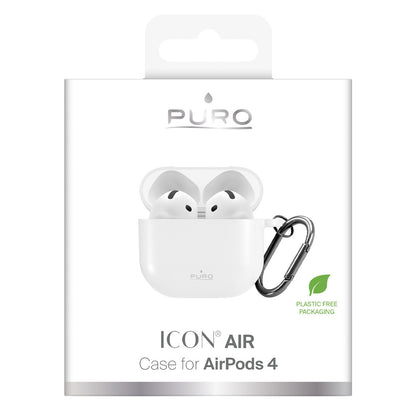 PURO Silicone cover case for Airpods 4 headphones - white – image 2