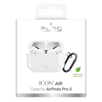 PURO Silicone cover case for Airpods Pro 3 headphones - white – image 2