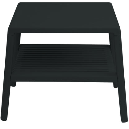 GSG24 Durable pool coffee table for the garden on the terrace with a shelf - BLACK – image 2