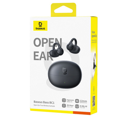 BASEUS Open design wireless headphones with clip OWS Bass BC1 - black – image 5
