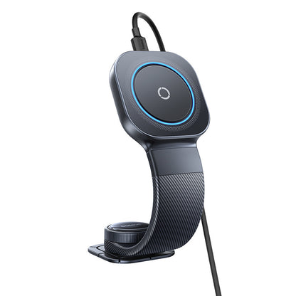 BASEUS Smartphone car holder with MagSafe wireless dashboard charger - black