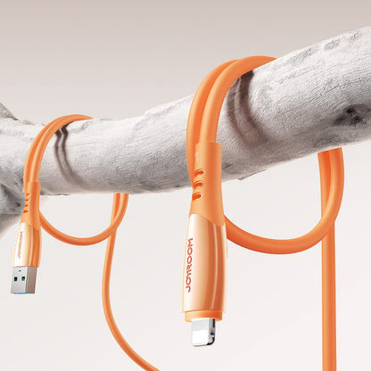 JOYROOM USB-A cable - iPhone Lightning Vibrant Series 3A 1.2m - orange – image 11