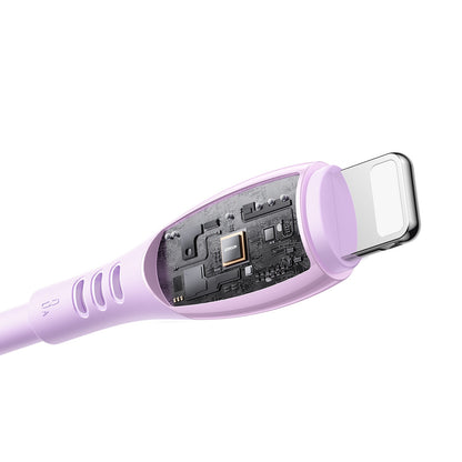 JOYROOM USB-A cable - iPhone Lightning Vibrant Series 3A 1.2m - purple – image 4