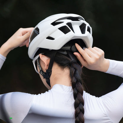 ROCKBROS LK-15 carbon fiber bicycle helmet 58-62 cm - light gray – image 2
