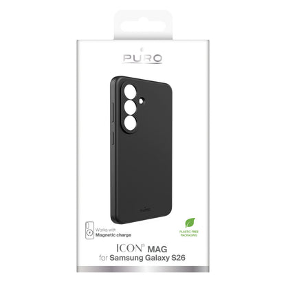 PURO Silicone case for Samsung Galaxy S26 ICON MAG MagSafe - black – image 2