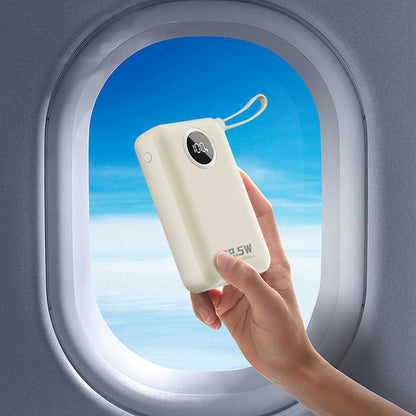 DUDAO Powerbank K14+ 20000mAh 22.5W USB-C USB-A with built-in iPhone Lightning USB-C cables - white – image 7