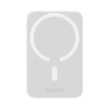 BASEUS Magnetic powerbank 6000mAh 20W Airpow with Baseus Simple USB-C - USB-C 30cm cable - white – image 2