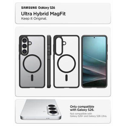 SPIGEN Case cover for Samsung Galaxy S26 Ultra Hybrid Mag MagSafe - transparent and black – image 6