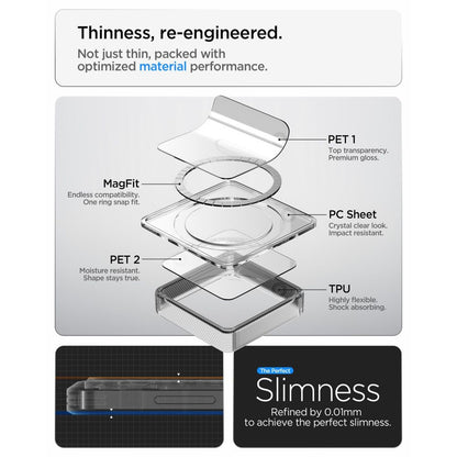 SPIGEN Case for Samsung Galaxy S26+ Ultra Hybrid Mag MagSafe - transparent and black – image 8