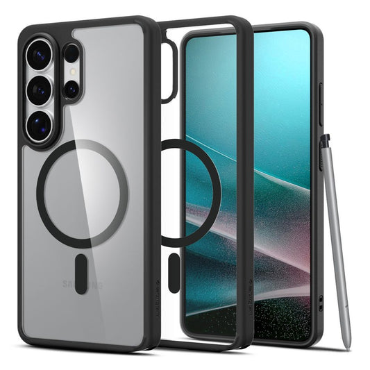 SPIGEN Case for Samsung Galaxy S26 Ultra Ultra Hybrid Mag MagSafe - transparent and black