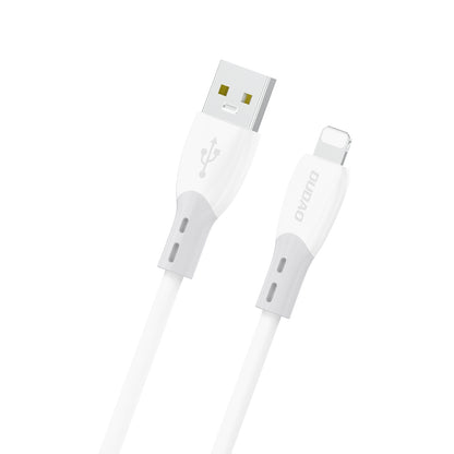 DUDAO Cable with silicone braid USB-A - iPhone Lightning L25SL 30W 1m - white