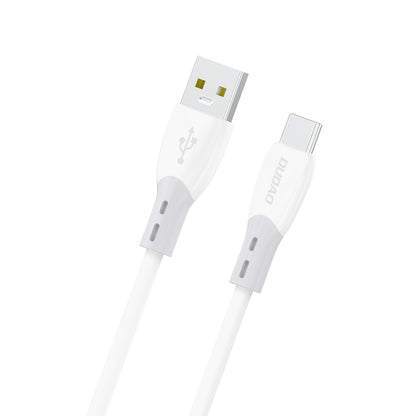 DUDAO Cable with silicone braid USB-A - USB-C L25ST 5A 1m - white