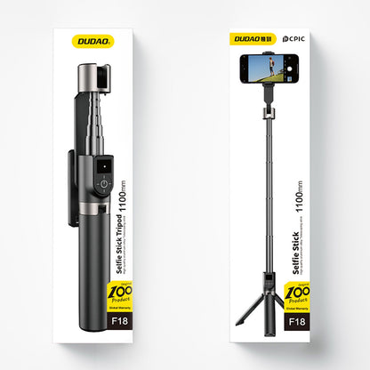 DUDAO Selfie stick with tripod and Bluetooth remote control 1.1 m - black – image 8
