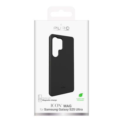 PURO Silicone case for Samsung Galaxy S25 Ultra Icon Mag MagSafe - black – image 4