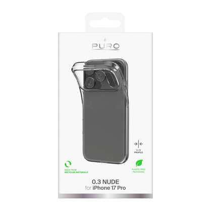PURO Case Cover for iPhone 17 Pro 0.3 Nude Ultra-Slim TPU - Transparent – image 2