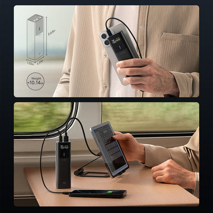 CUKTECH Powerbank 25000mAh USB-C USB-A 210W - black – image 13