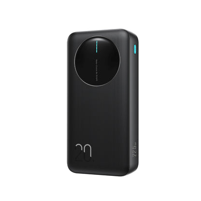 JOYROOM Powerbank with digital display 20000mAh USB-A USB-C 22.5W - black