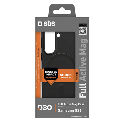 SBS Case cover for Samsung Galaxy S26 Full Active Case D3O MagSafe - black – image 2