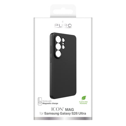 PURO Silicone case for Samsung Galaxy S26 Ultra ICON MAG MagSafe - black – image 2