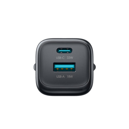 JOYROOM USB-A USB-C 33W wall charger - black – image 6