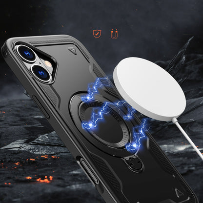 HURTEL iPhone 16 Hybrid Armor Trendy MagSafe case - black – image 4