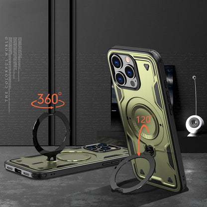 HURTEL Case cover for iPhone 16 Pro Hybrid Armor Trendy MagSafe - green – image 3