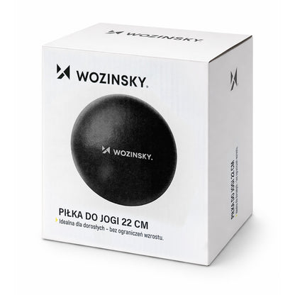 WOZINSKY Gymnastic ball for rehabilitation exercises, 22 cm - black – image 2