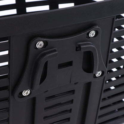 WOZINSKY Plastic bicycle basket with handlebars - black – image 5