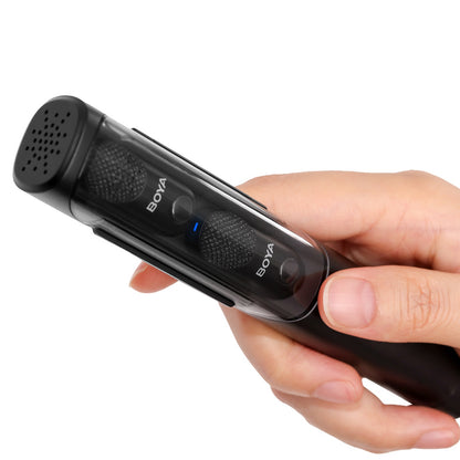 BOYA 4in1 2.4GHz USB-C MAGIC-05 wireless microphone set - black – image 11