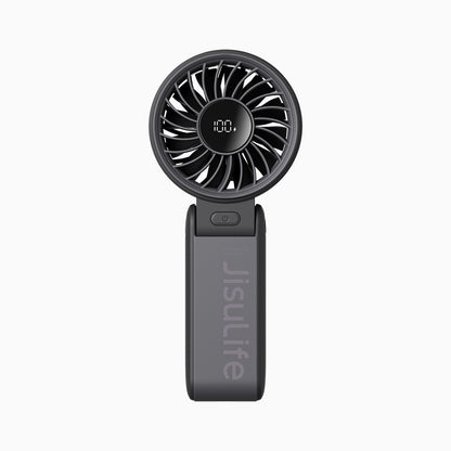Jisulife Mini fan portable fan 5 speeds 3600mAh USB-C - black – image 3