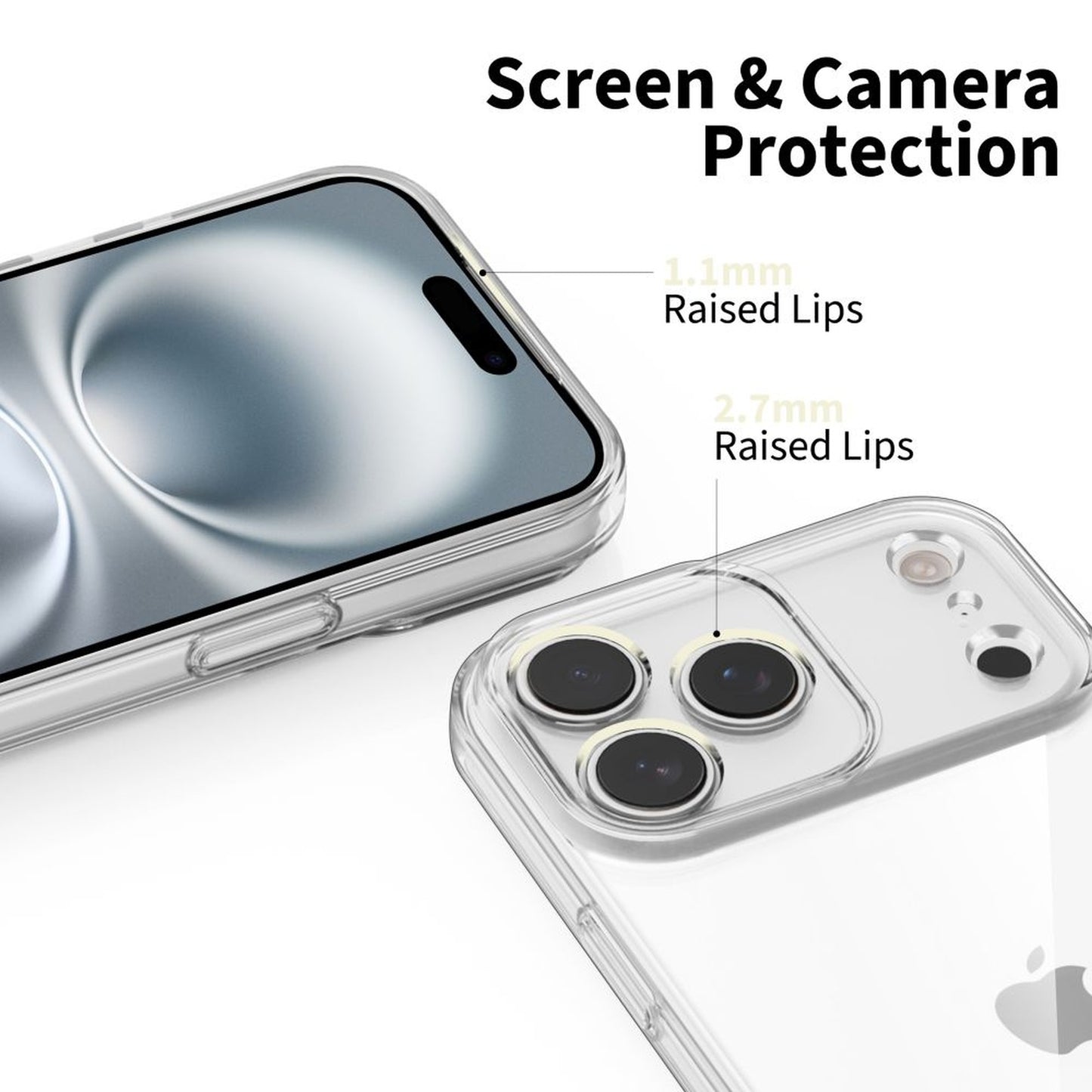 Tech-Protect Case cover for iPhone 17 Pro Max FlexAir - transparent – image 2