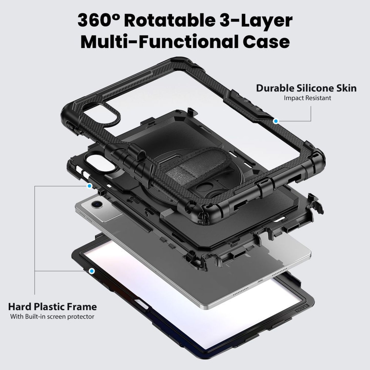 Tech-Protect Case cover for Lenovo Idea Tab 11.0 TB-336 Solid - black – image 5