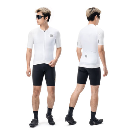 ROCKBROS Short-sleeved cycling jersey, size S - white – image 3