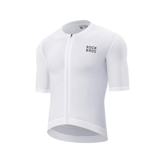 ROCKBROS Short-sleeved cycling jersey, size M - white