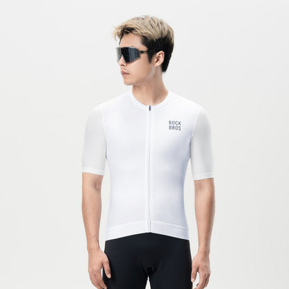 ROCKBROS Short-sleeved cycling jersey, size XXXL - white – image 2