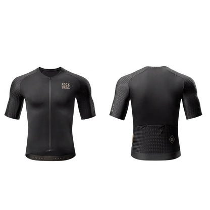 ROCKBROS Diamond short-sleeved cycling jersey, size XL - black – image 2