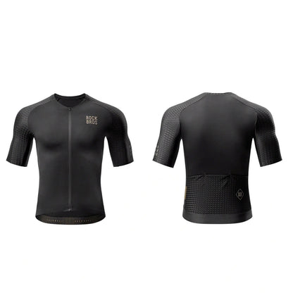 ROCKBROS Diamond short-sleeved cycling jersey, size XXS - black – image 2