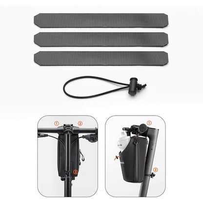 ROCKBROS Scooter handlebar bag with space for a 1.5L water bottle - black – image 4